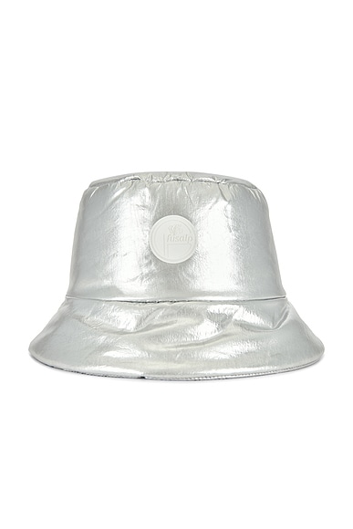 Fusalp Metallic Bucket Hat in Metallic Silver