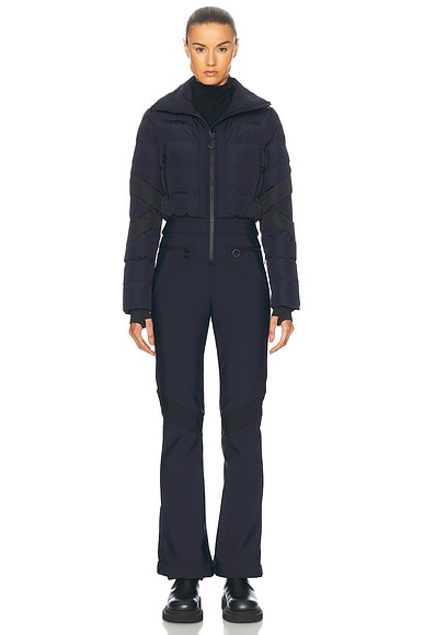 Fusalp Clarisse Ski Suit in Marin & Noir