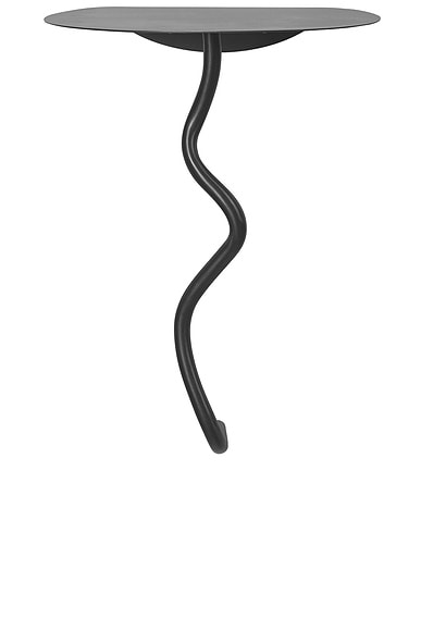 Ferm Living Curvature Wall Table in Black Brass