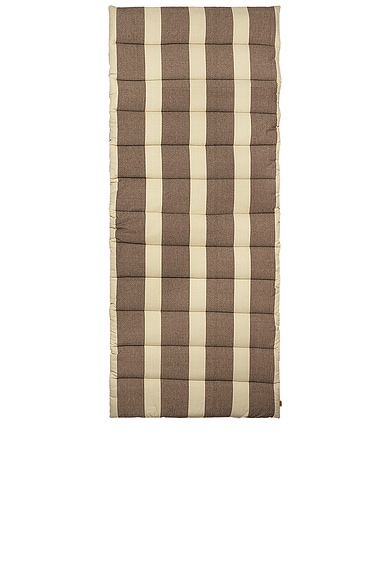 Ferm Living Strand Quilted Mattress in Carob Brown & Parchment