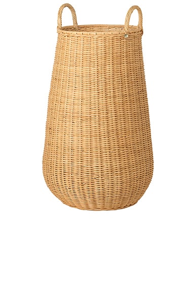 Ferm Living Braided Laundry Basket in Natural