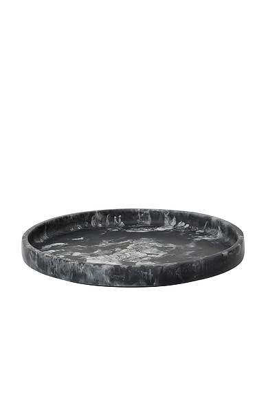 Ferm Living Mist 030 Round Tray in Charcoal