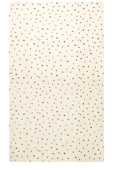 Ferm Living Baies Tablecloth in Natural & Dark Chocolate