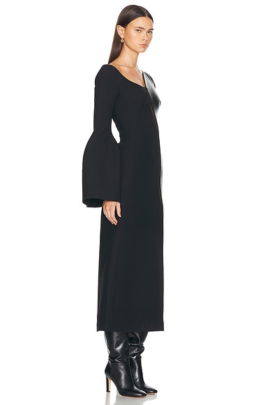 Shop Gabriela Hearst Merlin Dress In Black