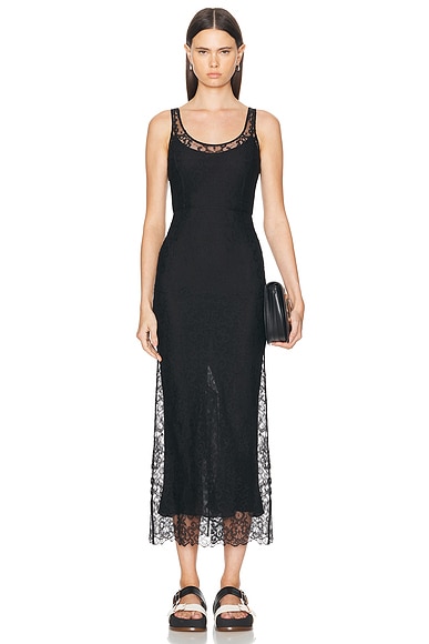 Shop Gabriela Hearst Polus Dress In Black