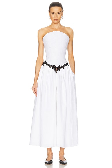 Gabriela Hearst Glenn Dress in White