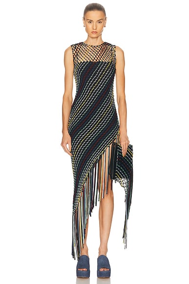 Nabia Dress in Black Multi