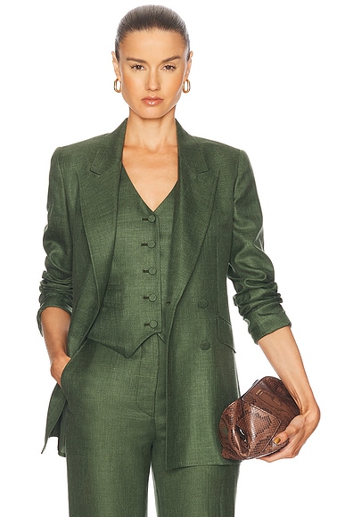Gabriela Hearst Angela Blazer in Olive