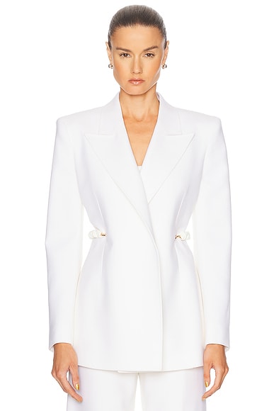 Gabriela Hearst Epona Blazer in Ivory