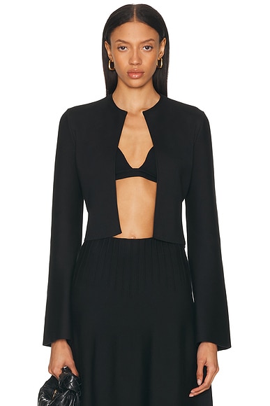 Gabriela Hearst Antheia Crop Jacket in Black
