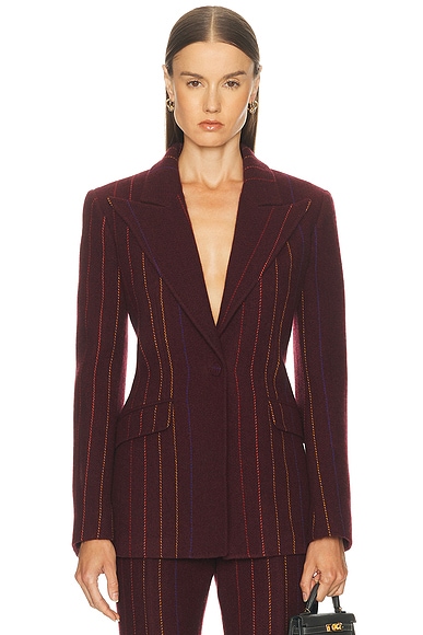 Gabriela Hearst Leiva Blazer in Burnt Sienna Multi