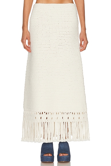 Gabriela Hearst Macha Skirt in Ivory
