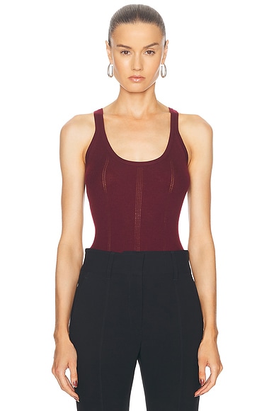 Gabriela Hearst Lucy Tank in Bordeaux