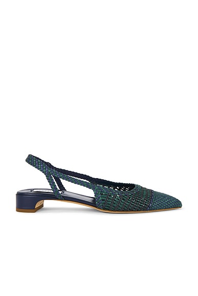 Gabriela Hearst Perro Slide in Navy Multi
