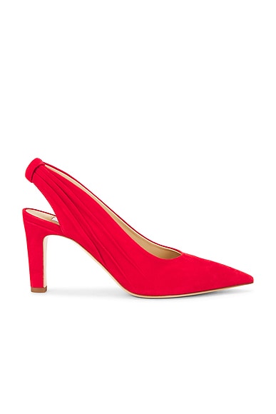 Gabriela Hearst Amari Pump in Scarlet Red