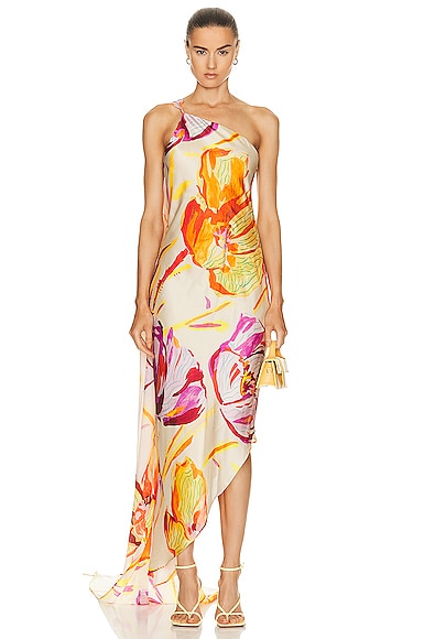 Cult Gaia Trysta Dress in Watercolor Floral