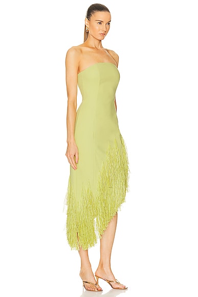 Shop Cult Gaia Libby Mid Length Gown In Lemon Sorbet