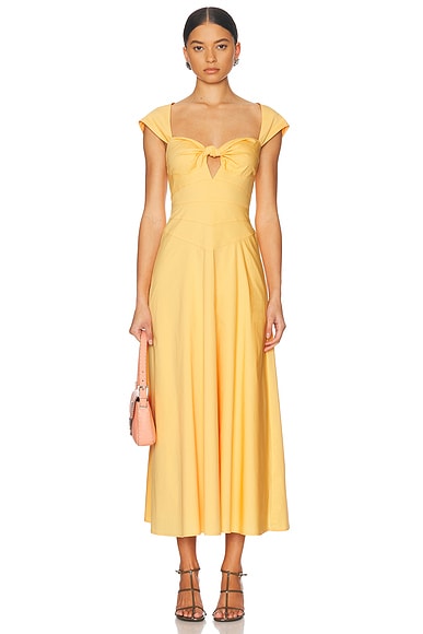 Cult Gaia Magnolia Dress in Kumquat