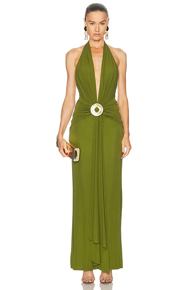 Cult Gaia Chi Dress in Deep Pasture