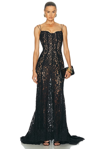 Cult Gaia Saylor Gown in Black
