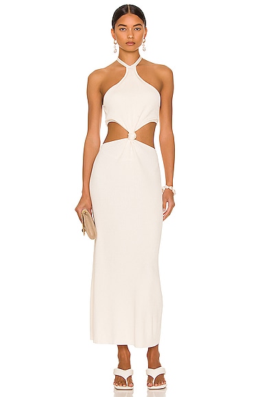 Cult Gaia Cameron Knit Dress in Ivory