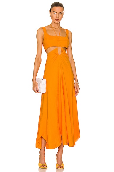 Cult Gaia Eileen Dress in Orange