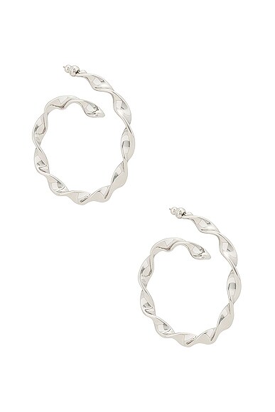 Cult Gaia Ezara Earring in Metallic Silver