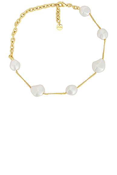 Cult Gaia Andie Choker Necklace in White
