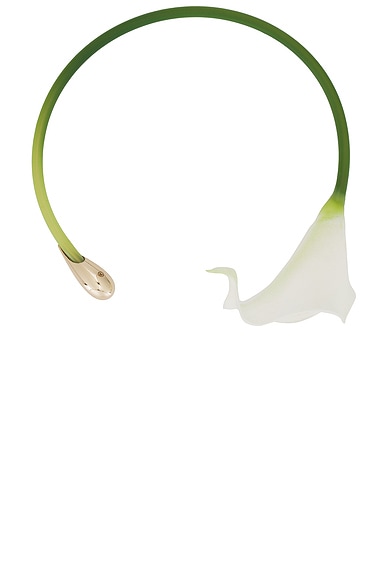 Cult Gaia Calla Choker in White