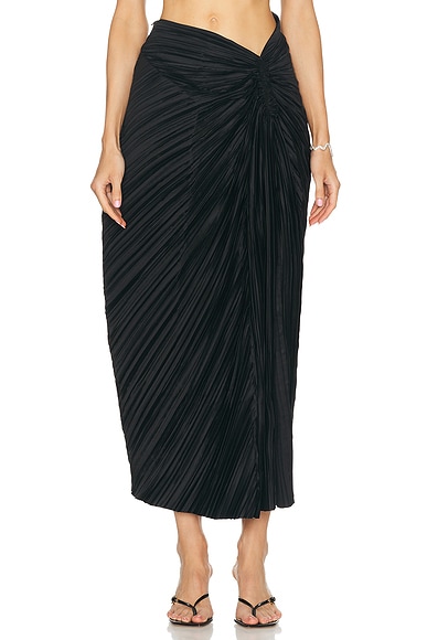KHAITE Neer Skirt in Brown FWRD