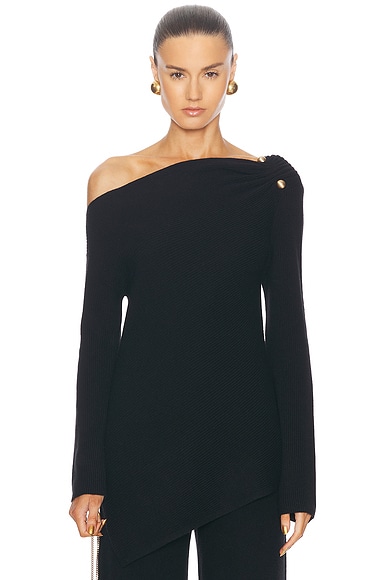 Cult Gaia Elory Knit Top in Black | FWRD