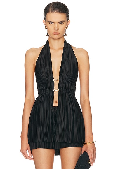 Cult Gaia Nissiana Top in Black