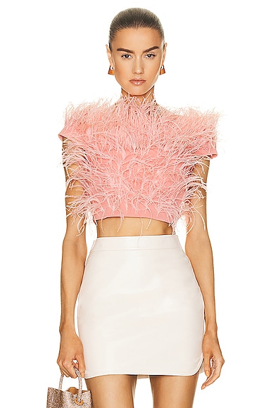 Cult Gaia Sosha Top in Coral