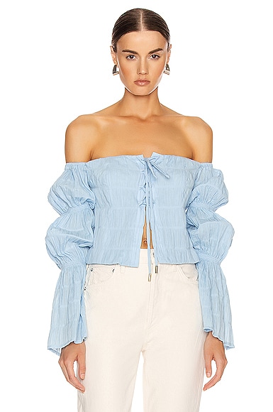 Cult Gaia Claire Top in Bluebell | FWRD
