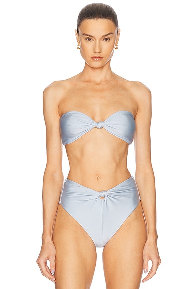 Cult Gaia Oswin Bikini Top in Coastal