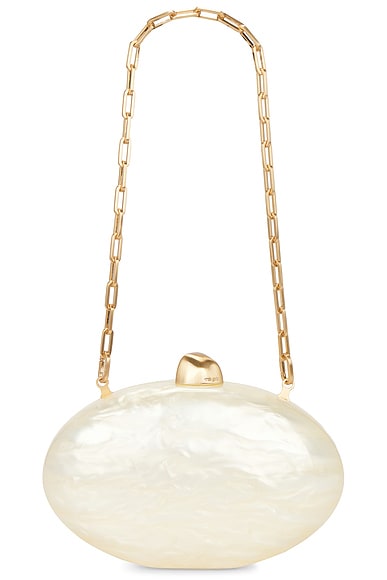 Cult Gaia Eviana Clutch in Ivory