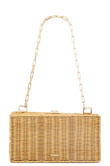 Cult Gaia The Backgammon Clutch in Natural