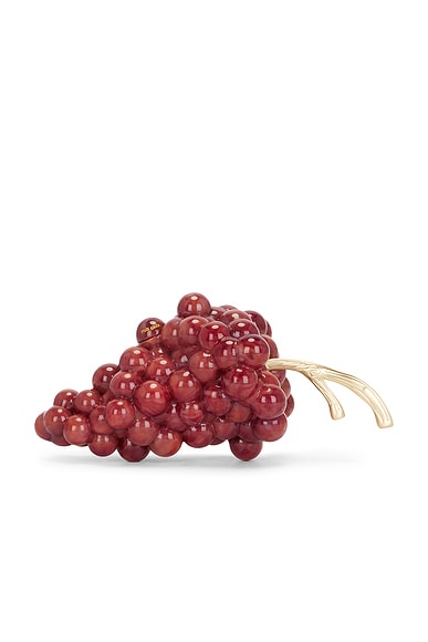 Cult Gaia Grape Clutch in Crimson