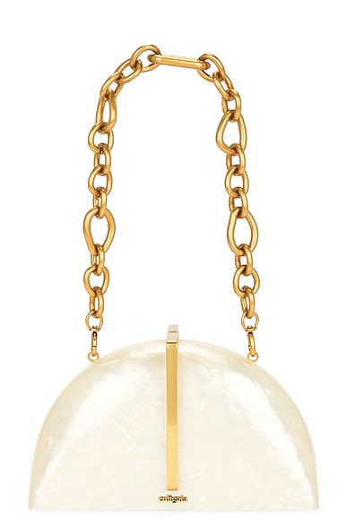 Cult Gaia Laguna Clutch in Ivory