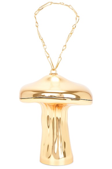 Cult Gaia Fungo Clutch in Antique Brass