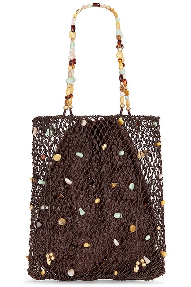 Cult Gaia Mercier Tote Bag in Luwak Bauble Multi