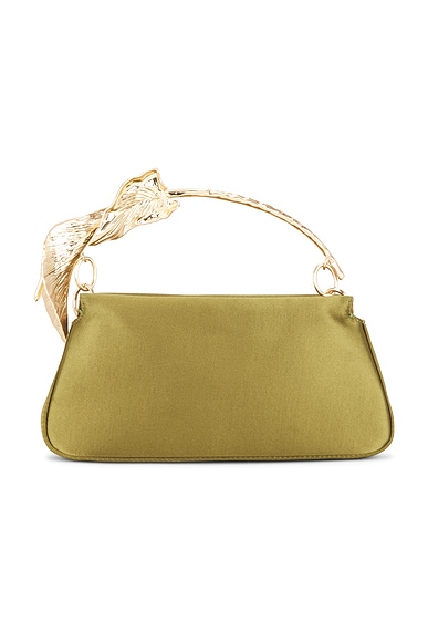 Cult Gaia Calla Top Handle Bag in Dark Chive