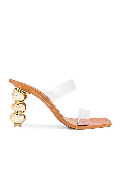 Cult Gaia Meta Heel in Gold | FWRD