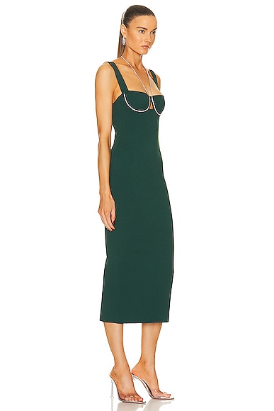 Galvan Celeste Embellished Midi Dress In Eden