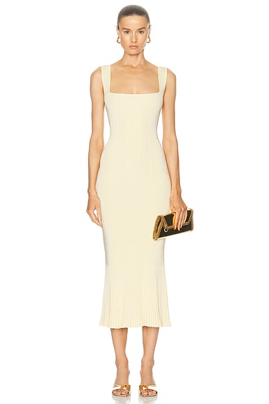 GALVAN Atalanta Dress in Camomile