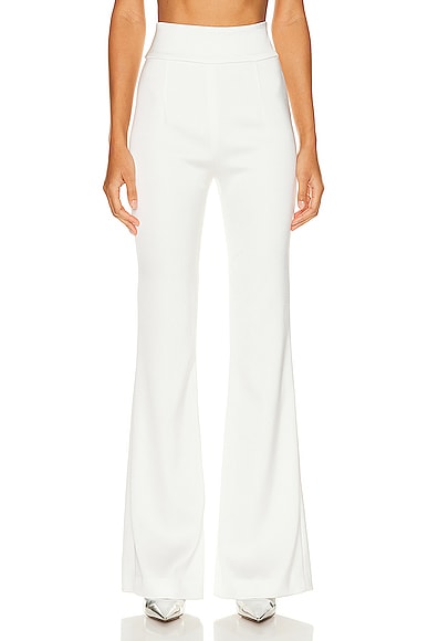 Sculpted Bridal Trouser in White