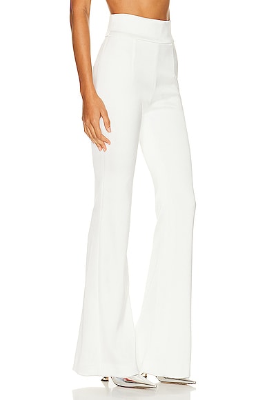 Shop Galvan Sculpted Bridal Trouser In Off White