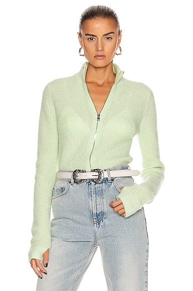 Ganni Women's Knit Inlay Yellow