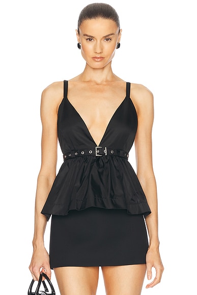Ganni Sleeveless Top in Black