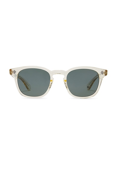Garrett Leight Ace Sun in Pure Glass & Semi-Flat Blue Smoke